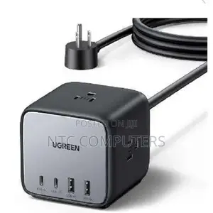 UGREEN Diginest Cube Power Strip (3 AC Outlets + 65W 2A2C)