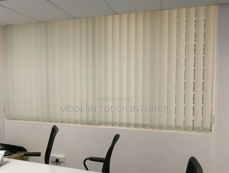 Cream Vertical Window Blinds