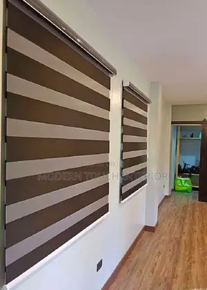 Brown Sheer Roller Window Blinds