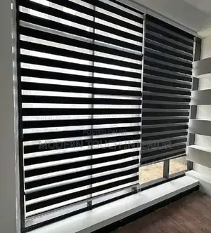 Black Sheer Roller Window Blinds