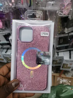 iPhone 12 Pro Max Magnetic Glitter Case With Magsafe-Pink