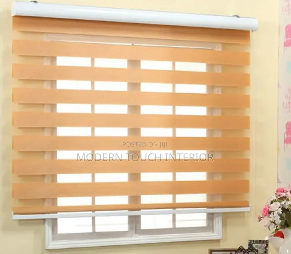 Beige Sheer Roller Window Blinds