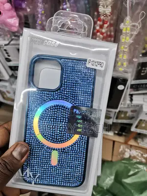 Glitter iPhone 12/12 Pro Case Compatible With Magsafe -Blue
