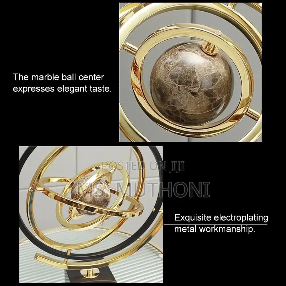Statue Luxury Office Desktop Globe