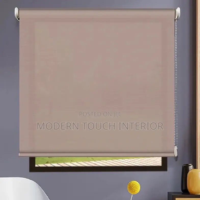 Beige Sunscreen Window Blinds