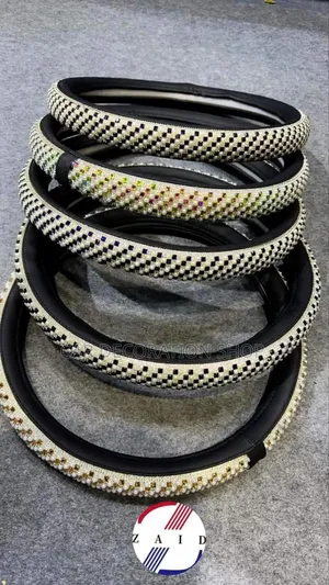 Glittering Crystal Steering Wheel Cover Universal Cover