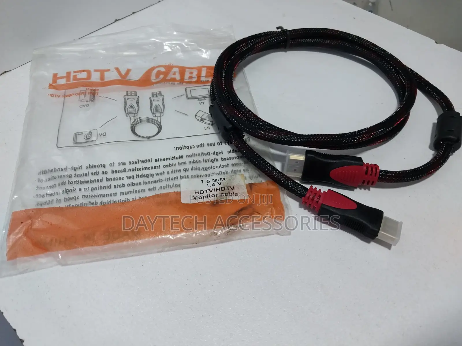 High Speed Braided Hdmi to Hdmi Cable 1080p 1.5m