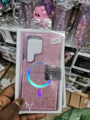 Samsung Galaxy S24 Ultra Glitter Case With Magsafe -Pink