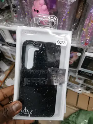 For Samsung Galaxy S23 Glitter Case With Magsafe-Black