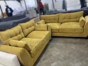 Mustard Yellow 5 Seater Butterfly Sofa