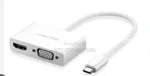 UGREEN USB-C to HDMI + VGA Converter - White - MM123