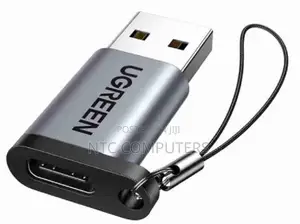 UGREEN USB-A 3.0 Male to USB-C 3.1 Female Adapter Gray - US2