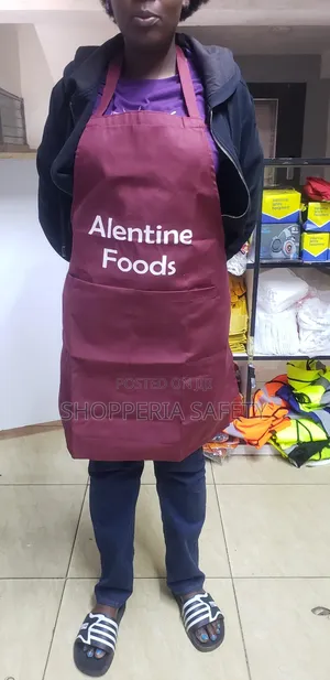 Full Branded Apron- Maroon
