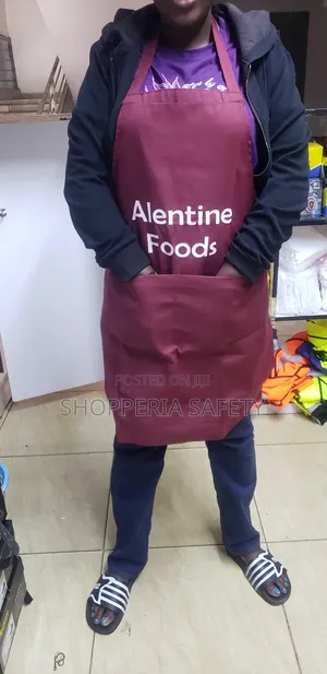 Full Branded Apron- Maroon