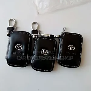 Mazda,Honda, Toyota,Subaru,Nissan Leather Key Alarm Pockets