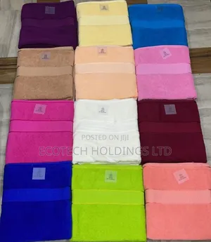 90 by 150 Coloured Towel Vf9
