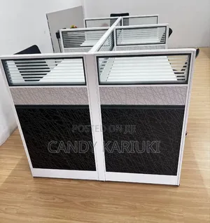 Spacious 4 Way Workstation ( Grey and White)