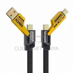 4in1 USB Fast Charging Cable for iPhone,Type C,Data 1M