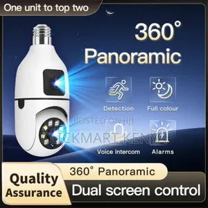 CCTV Bulb Camera With Dual Lens PTZ Wifi Camera