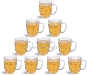 12pc Keg Mug 300ml/Acrylic Beer Mug Clear