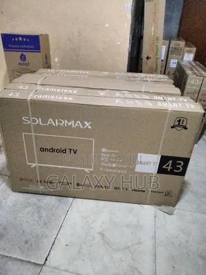 Solarmax 43inches Smart Android Flameless Tv With Bluetooth