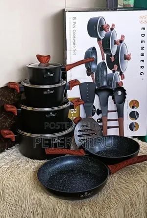 New Model Edenberg 15 Pc's Nonstick Cooking Pots Available