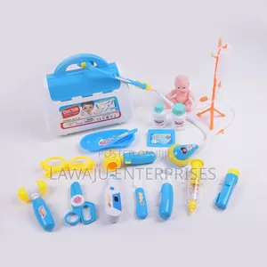 17pcs Blue Children Pretend Doctor Set