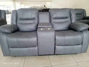 Two Seater Imported Fabric Recliner Sofa