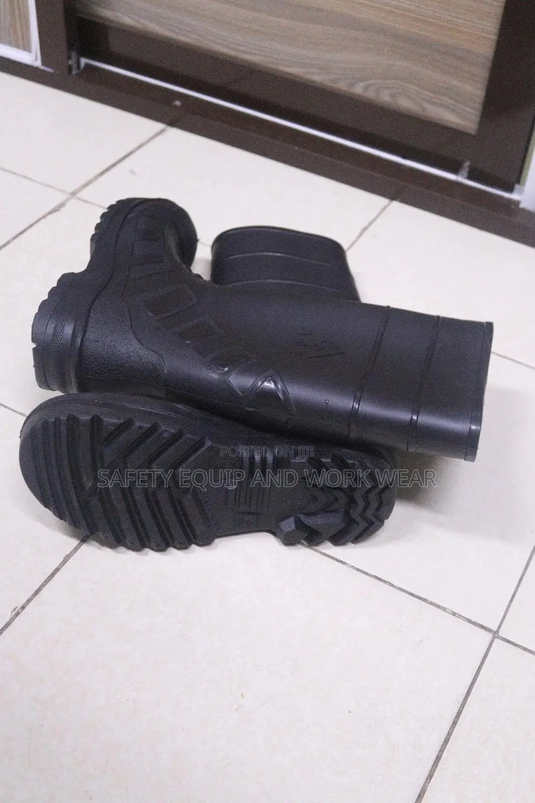 Steel Toe Gumboots-Black