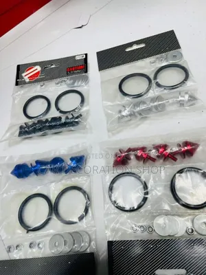 Bullet Shaped Coloured Bumper Clip Fasteners