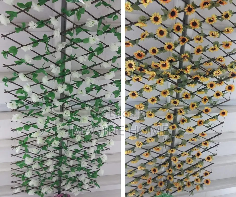 Decorated Expandable/Stretchable Green Yellow Fence