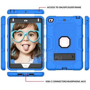 iPad Mini 4 2015 Three Layer Heavy Duty Shockproof Case,Blue