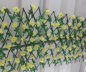 Yellow Decor Expandable/Stretchable Green Fence