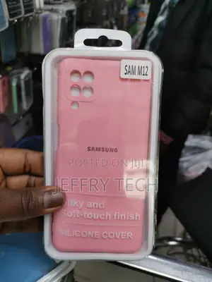 Silicone Case for Samsung Galaxy M12 Shockproof-Pink
