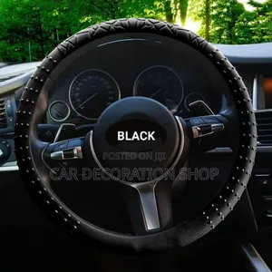 Black Rubber Flexible Silicon Steering Wheel Covers