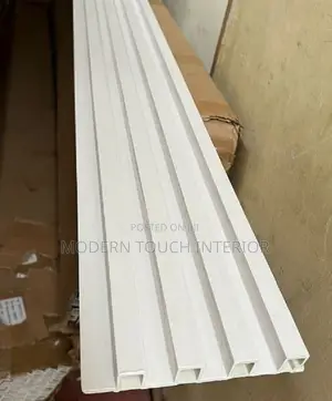 Elegant White WPC Fluted Panels