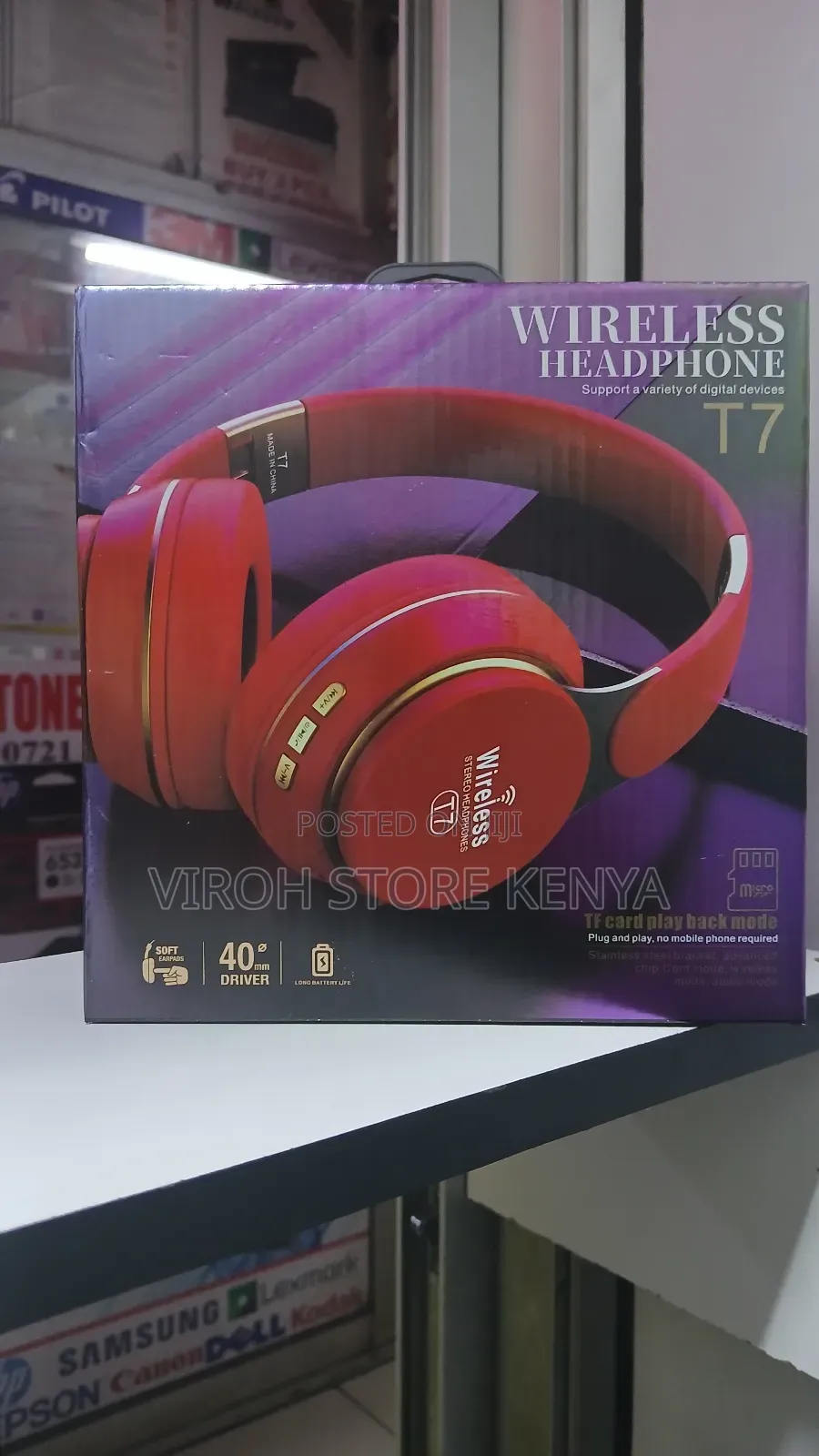 T7 Wireless Headphones - Black