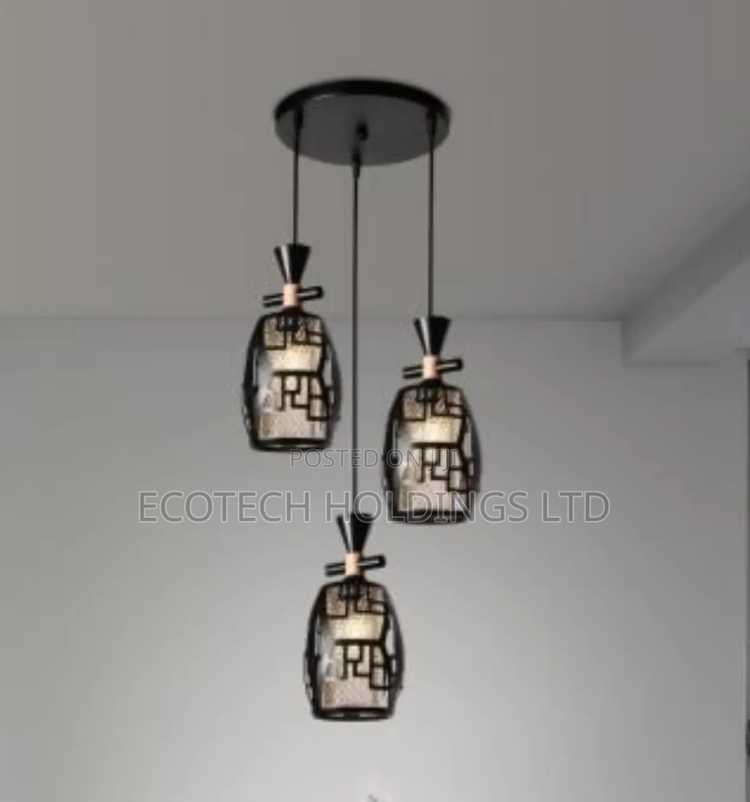Black Globe 3 In 1 Pendant Chandelier Tf8h