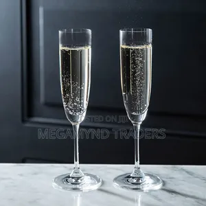 6pc Champagne Glass Clear