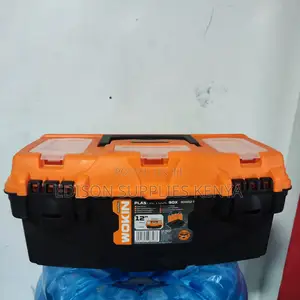 Plastic Tool Box 12'' Wokin Black Toolbox 12 Inch With Tray