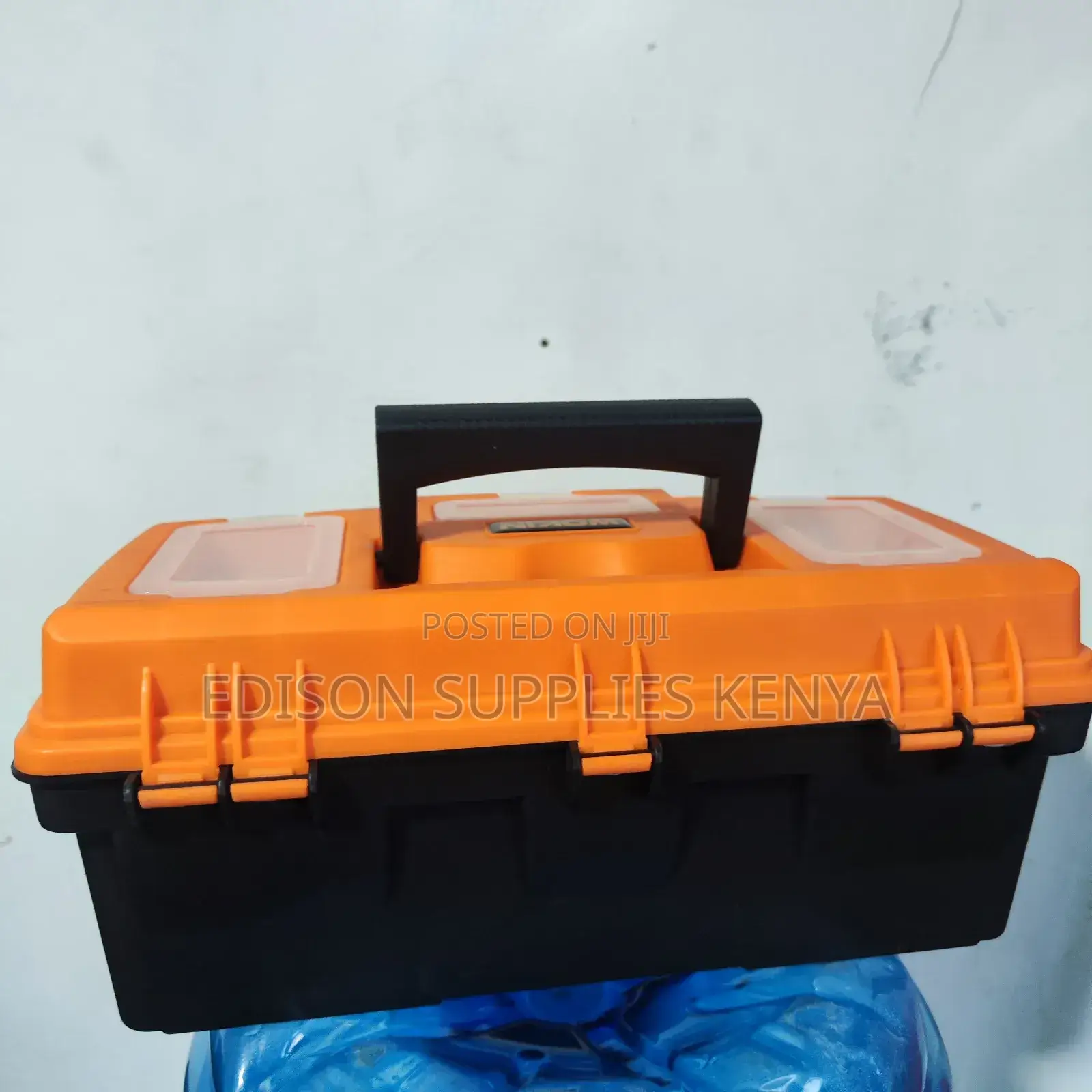 Plastic Tool Box 12'' Wokin Black Toolbox 12 Inch With Tray