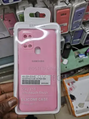Silicone Soft Back Cover Case for Samsung Galaxy A21s (Pink)