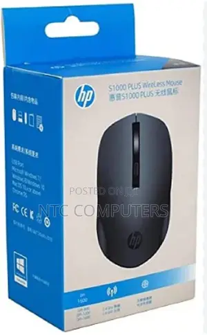HP Wireless Silent Mouse S1000 Black - 3CY46PA
