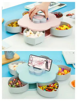 *Rotating Petal Snack Tray*