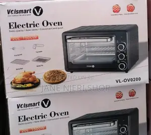 Black 20 Litres Volsmart Electric Oven 1500w/Vl