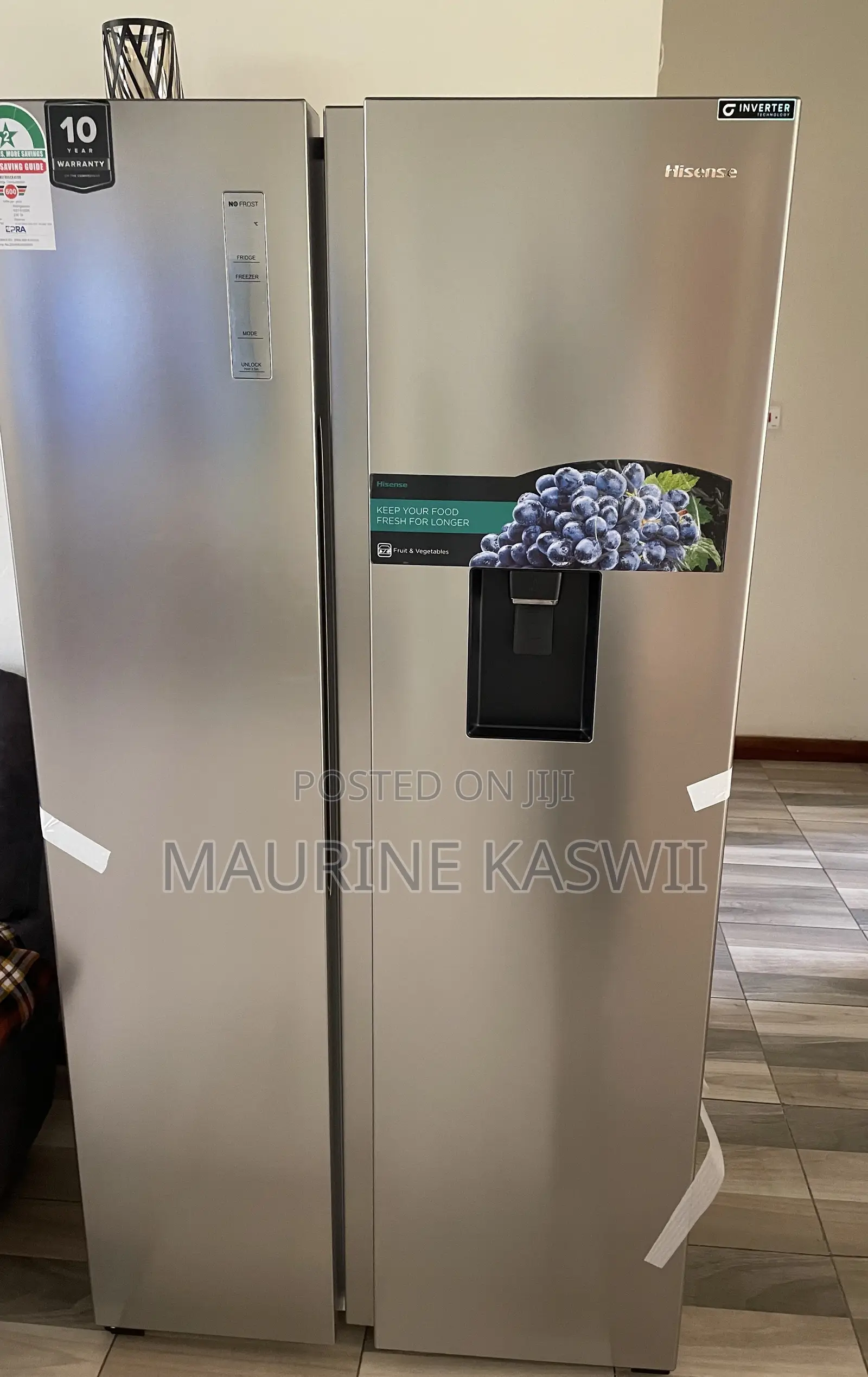 Hisense 518 L Side by Side Fridge With Water Dispenser
