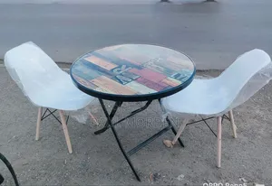 Foldable Table With Two Dining Chairs