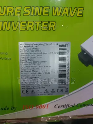 Must Hybrid Solar Inverter 24v 2.2kva/2200w