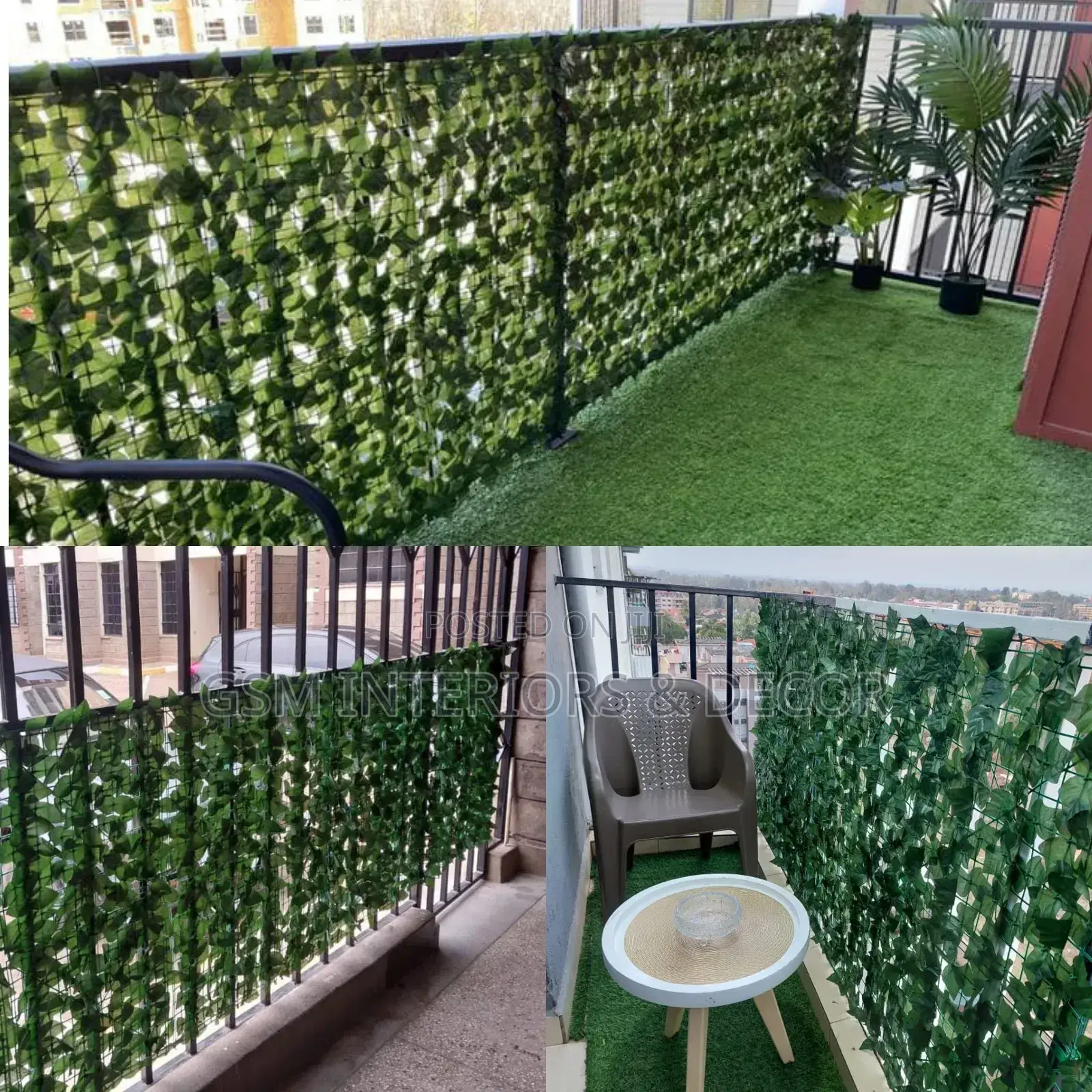 Artificial Balcony Fence 3m