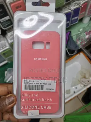 Samsung Galaxy S8 Phone Case ,Soft Silicone Back Case-Pink